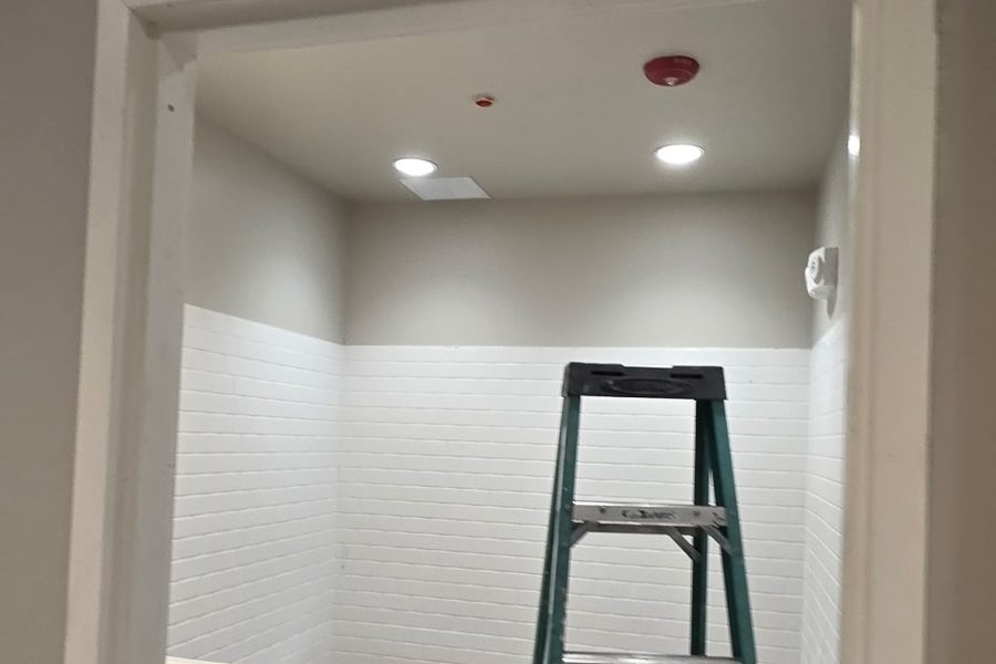 Restroom mid-remodel